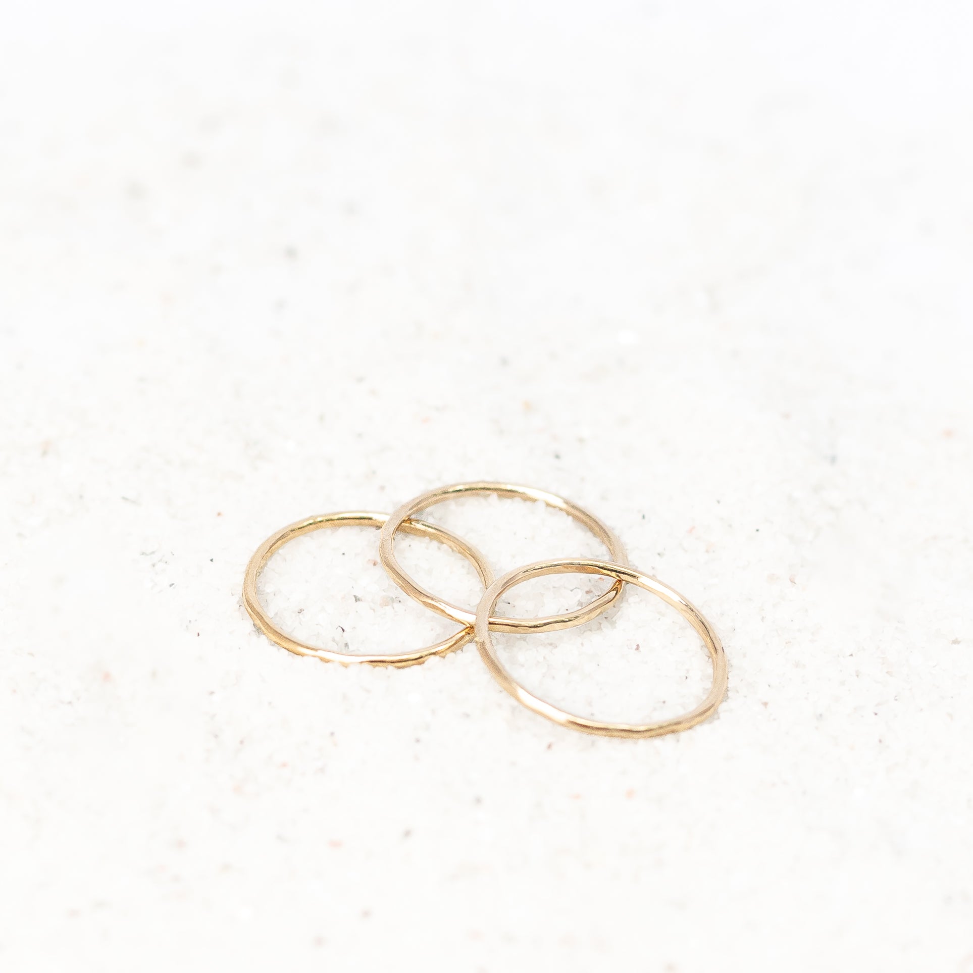 Thin gold filled ring. Three shown.