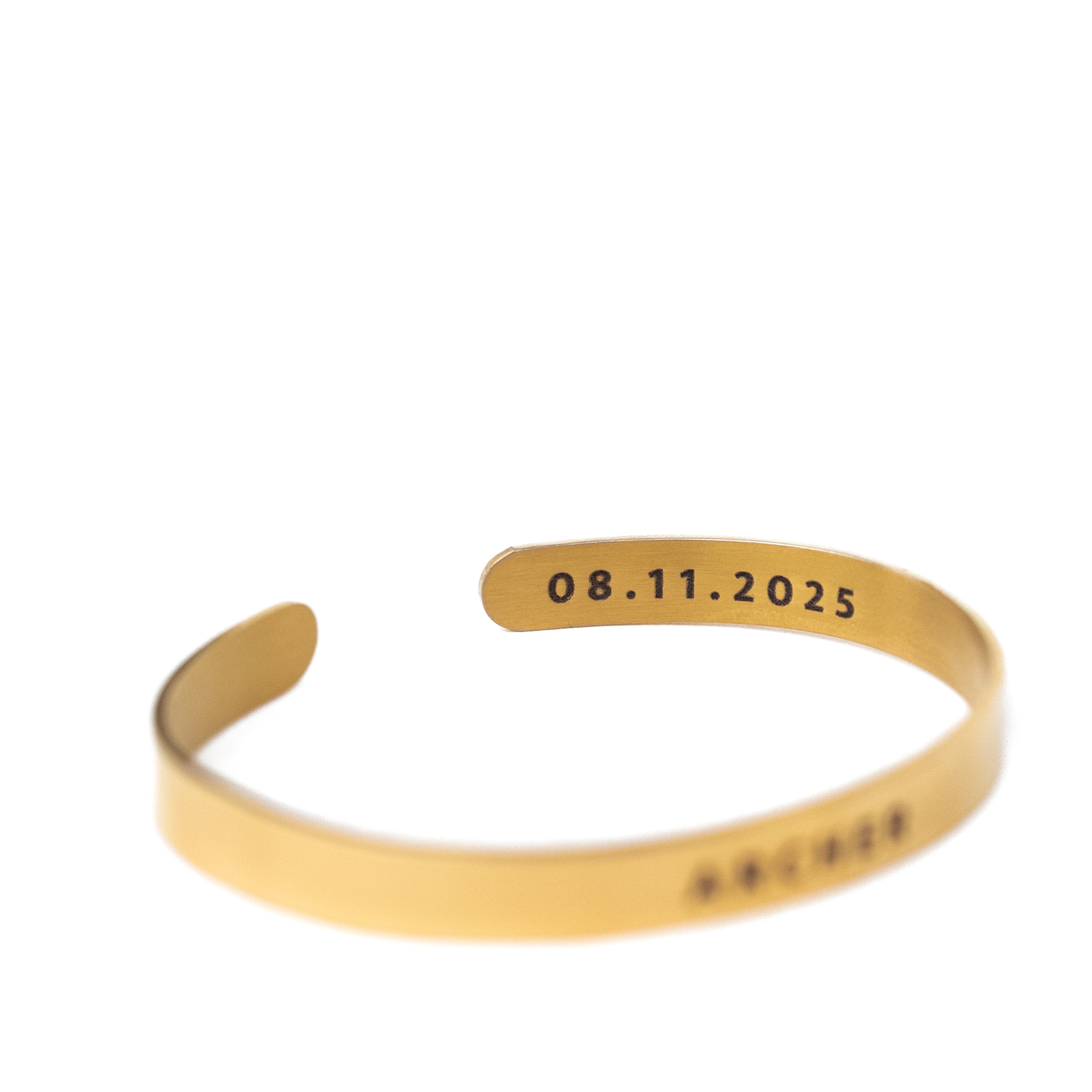 Custom Gold Plated Cuff Bracelet