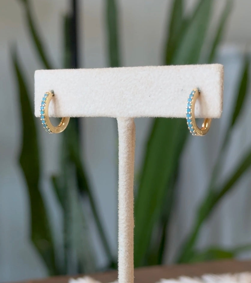 Gold-Plated Huggie Hoop Earrings