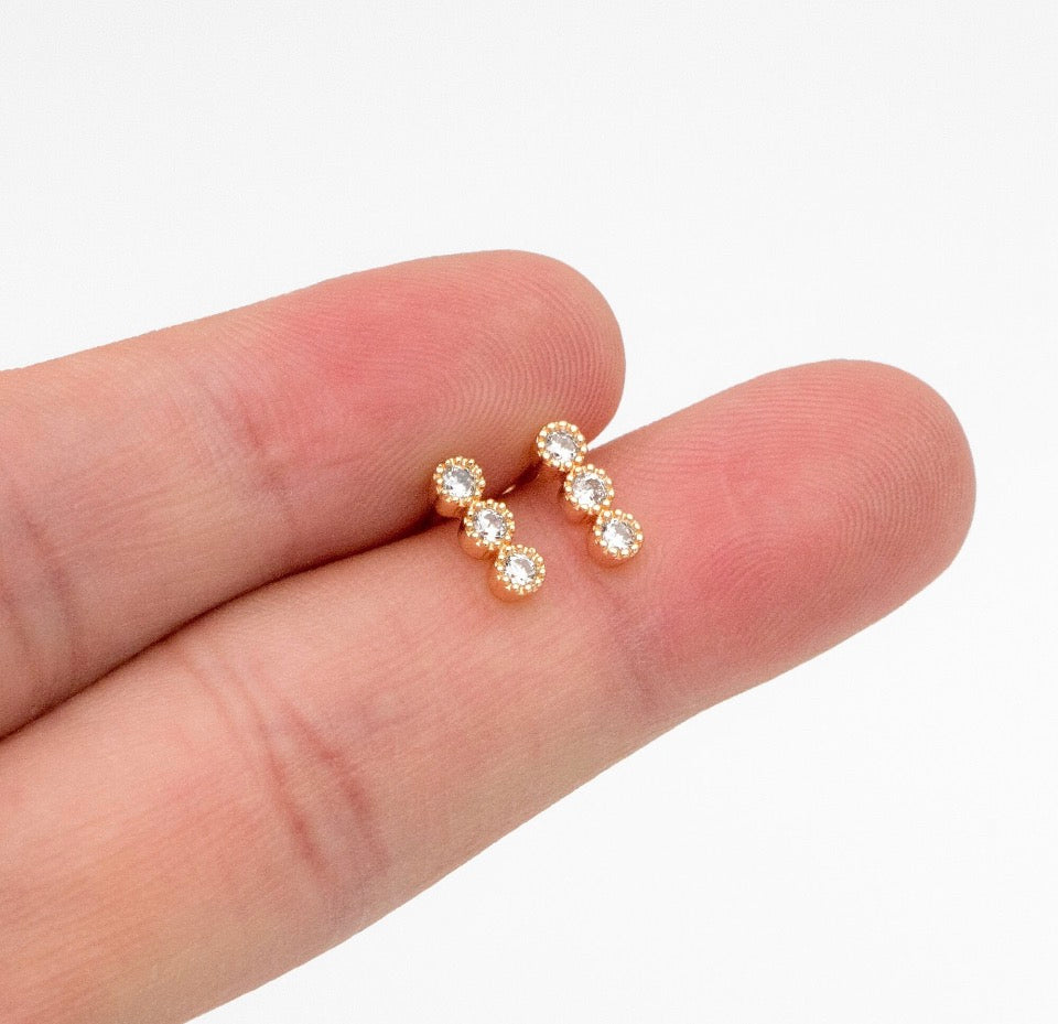 Flash Sale Friday// Pave Bar Stud Earrings