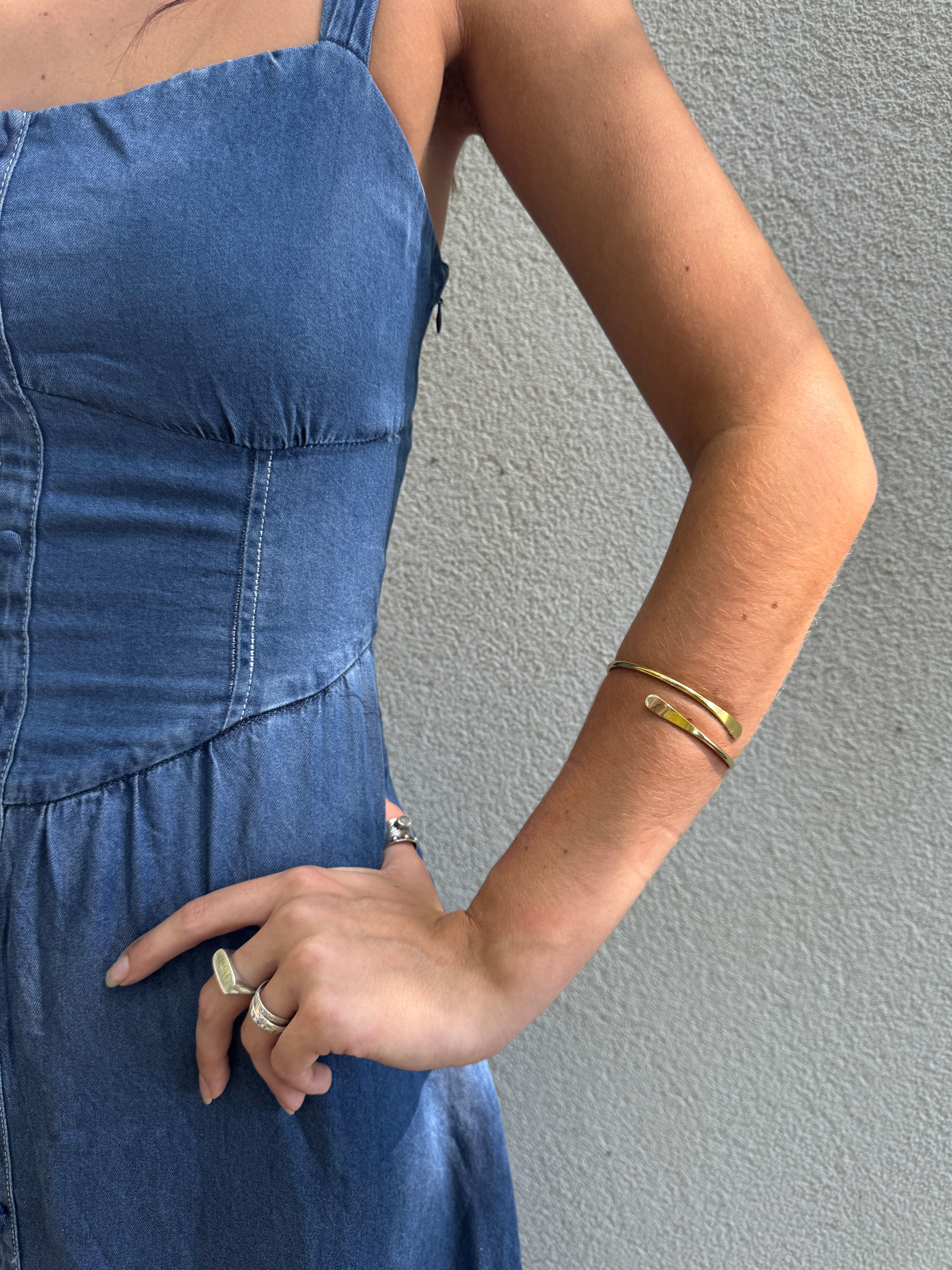 Pre- Sale Brass Wrap Bangle Bracelet