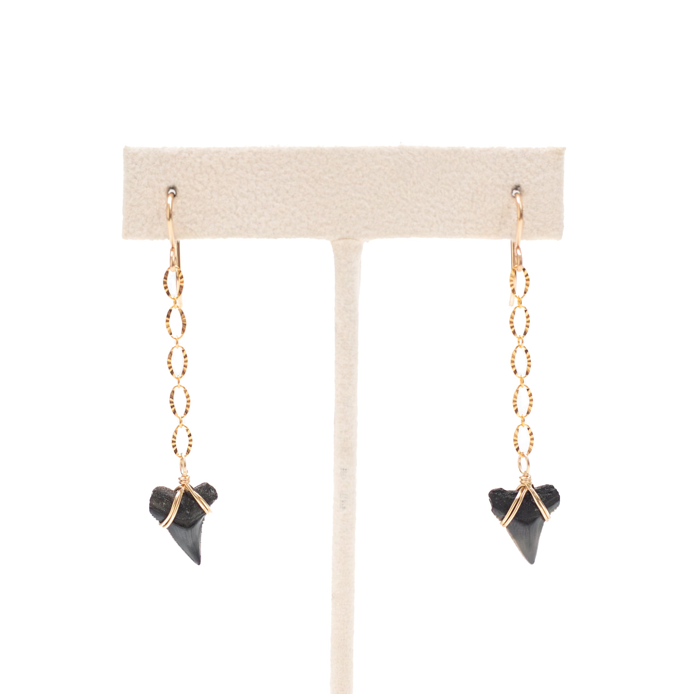 Shark Tooth Dangle Earrings