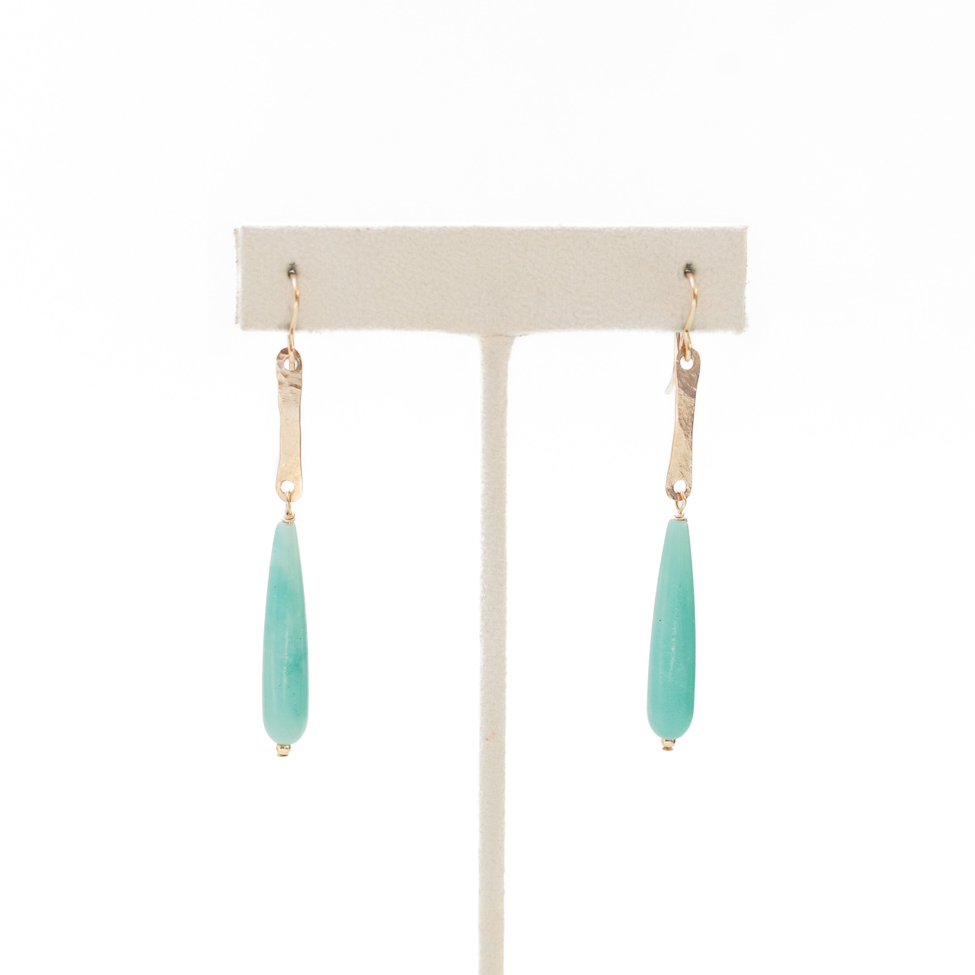 Amazonite Water Drop Earrings