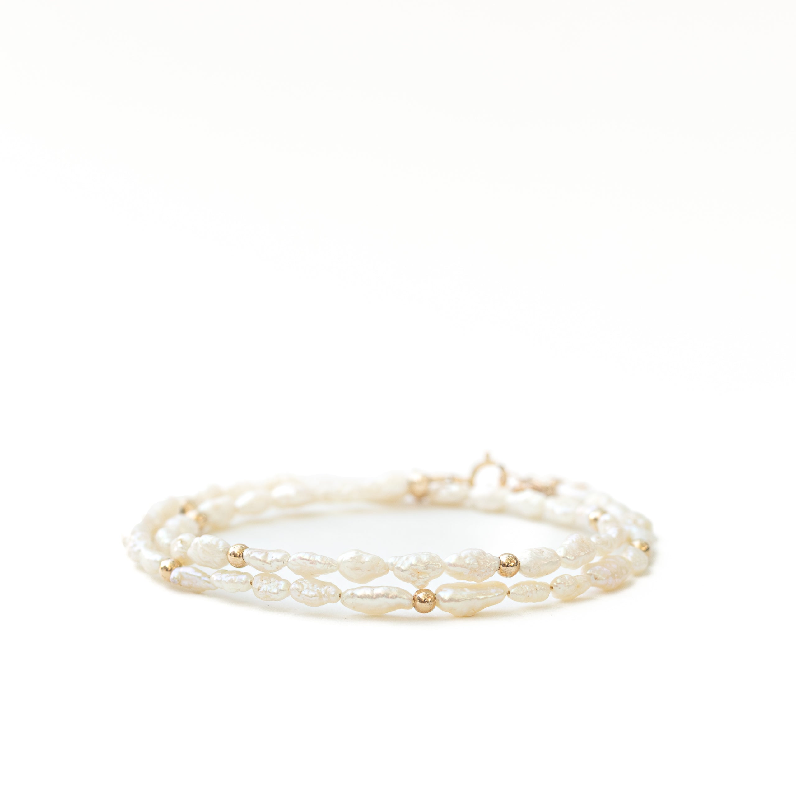 Freshwater Rice Pearl Choker Necklace