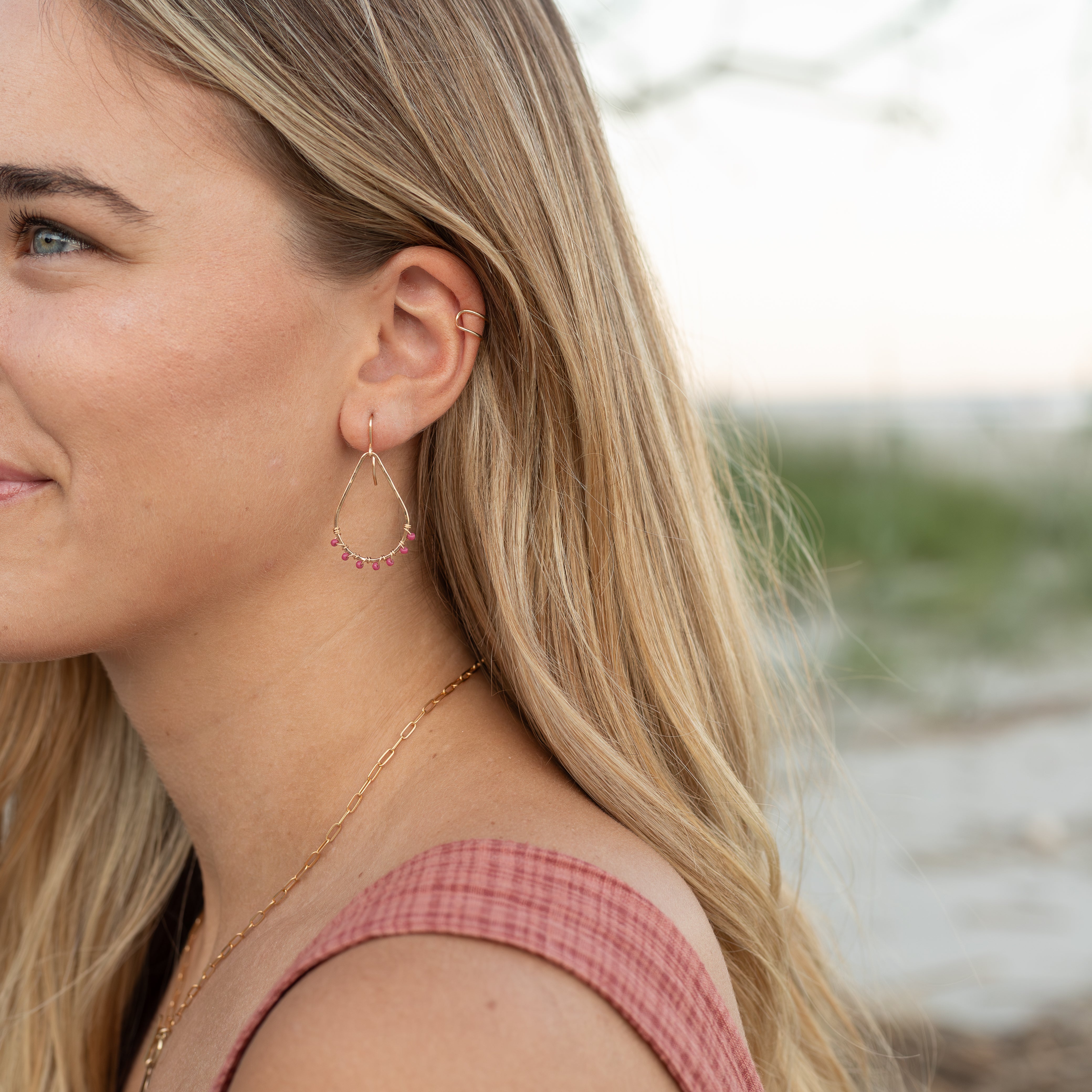 Mulberry Teardrop Earrings