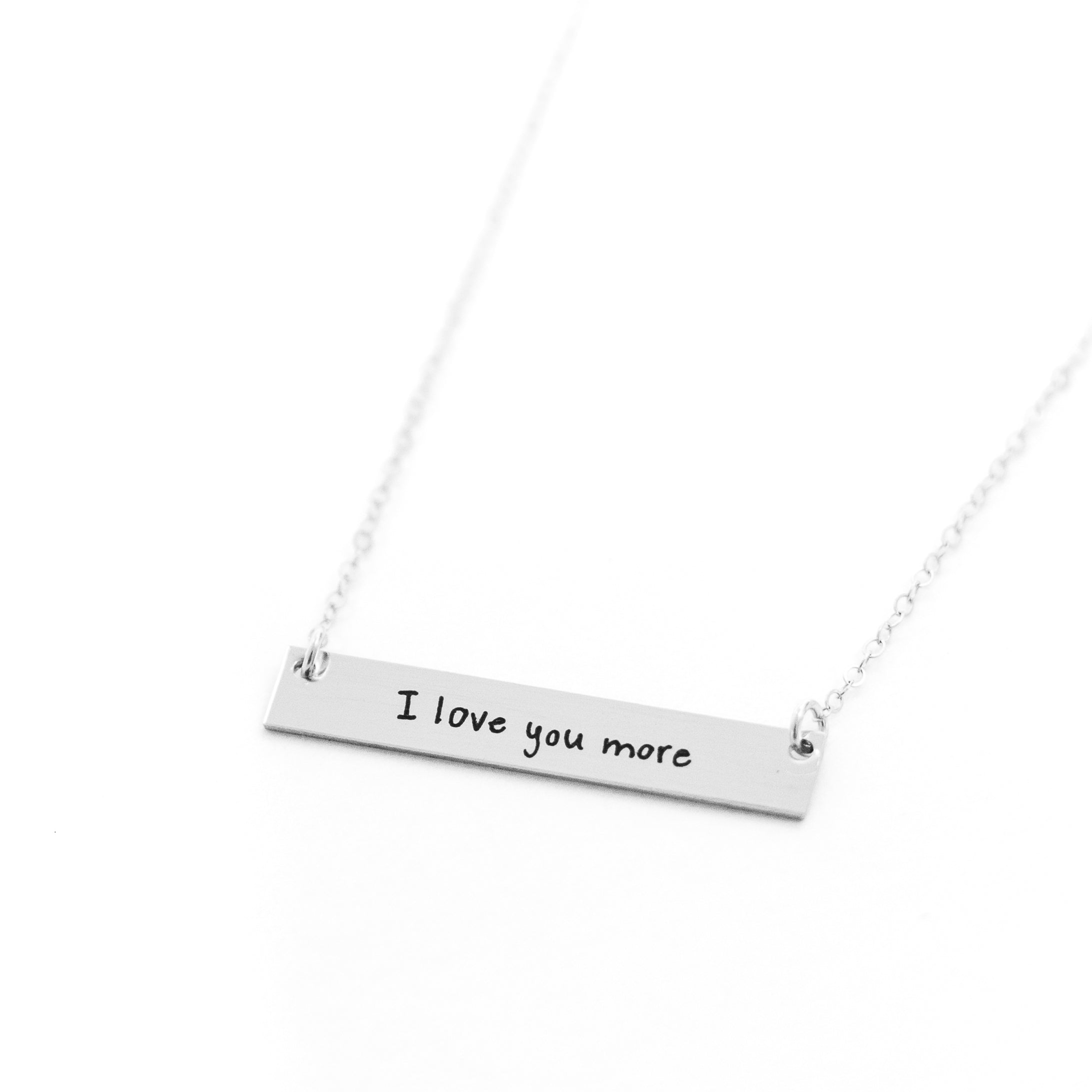 Engraved Love Note Necklace