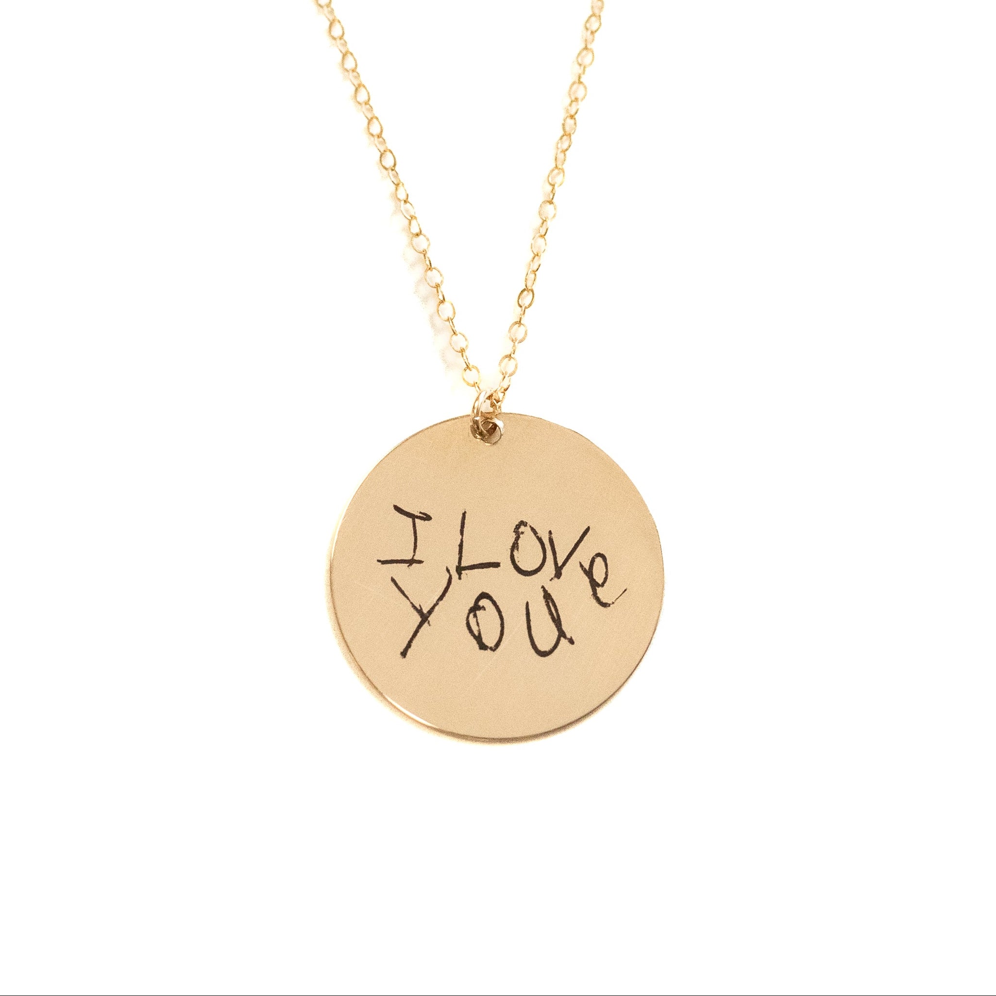 Engraved Love Note Necklace