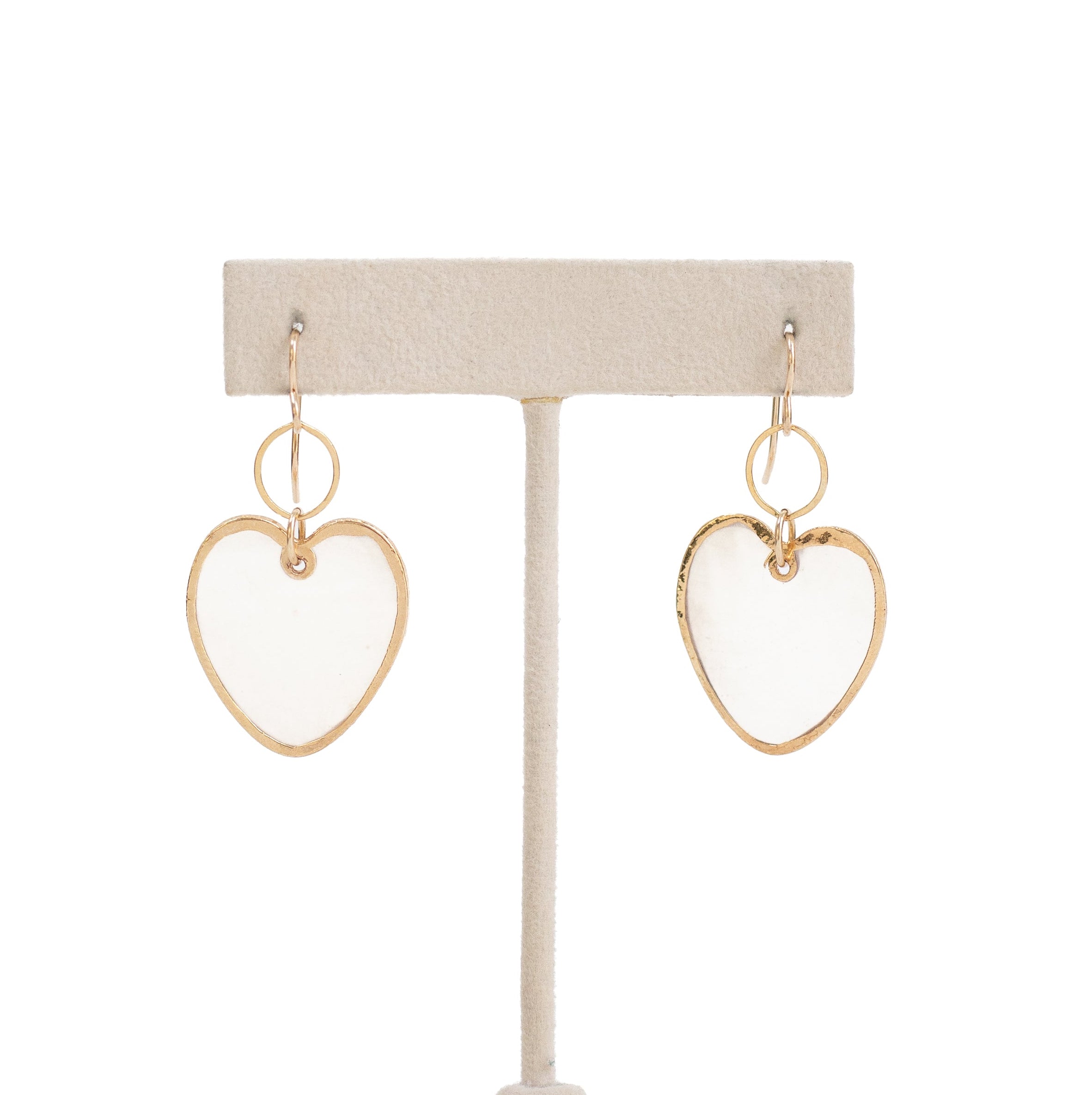 Capiz Shell I Heart You Earrings