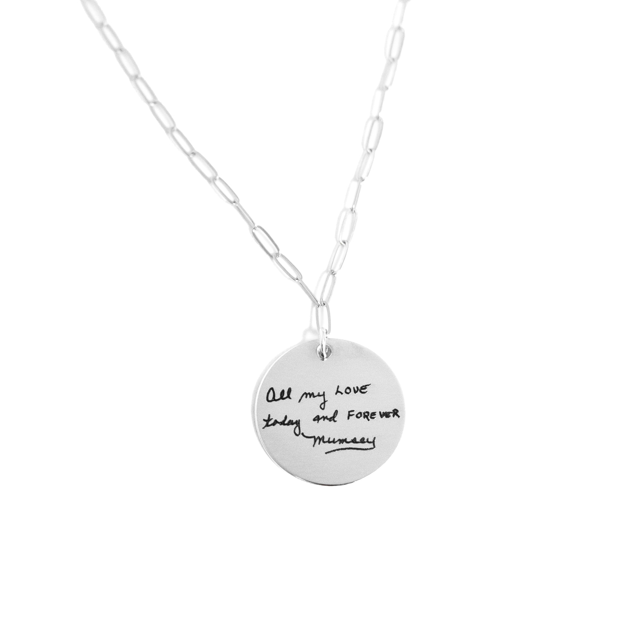 Engraved Love Note Necklace