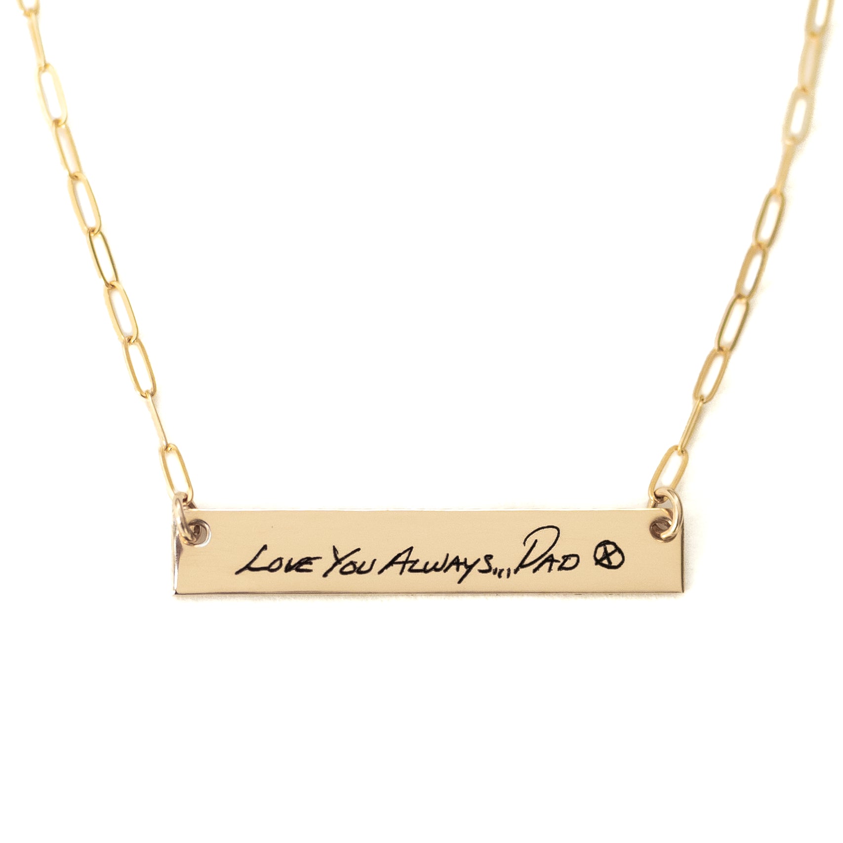Engraved Love Note Necklace