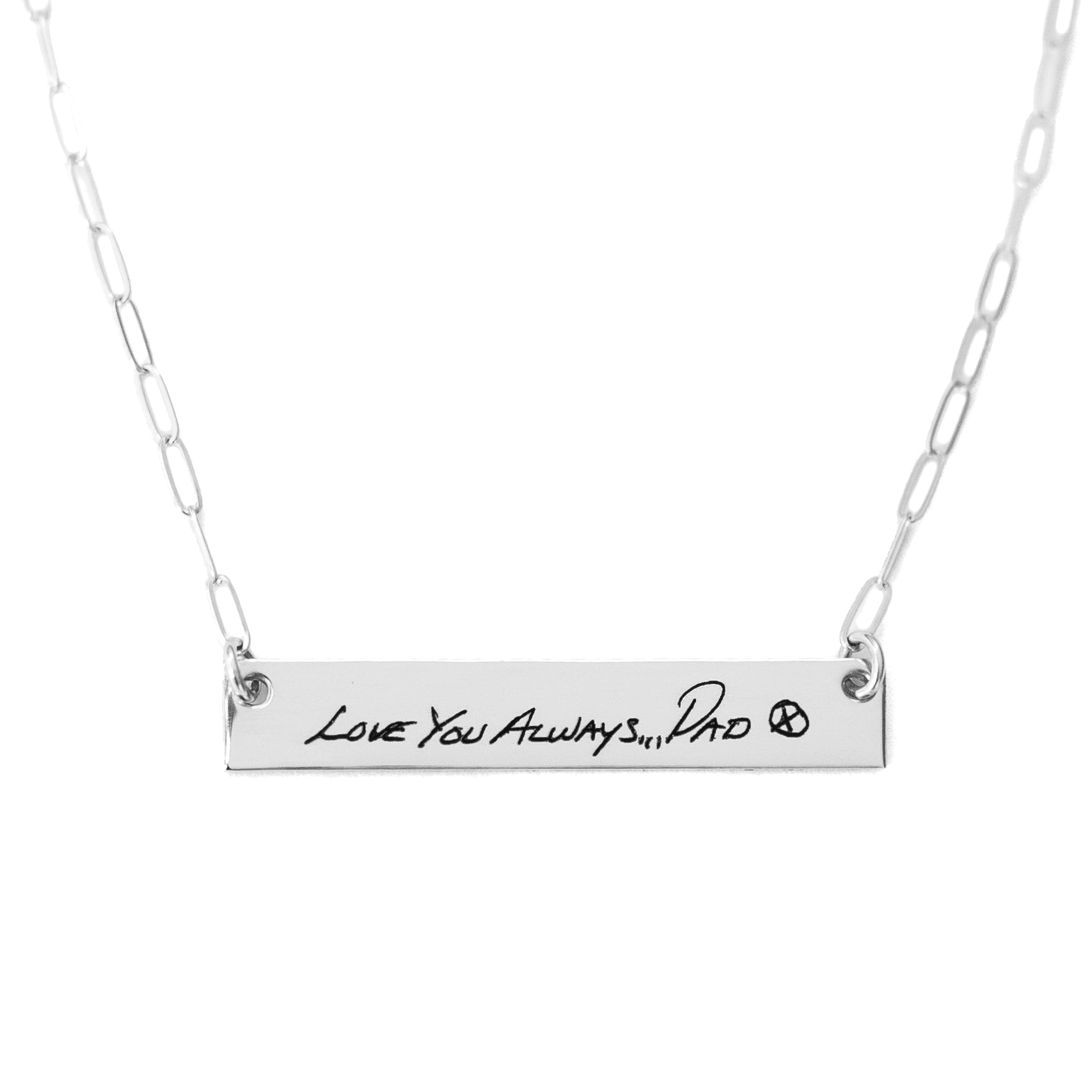 Engraved Love Note Necklace