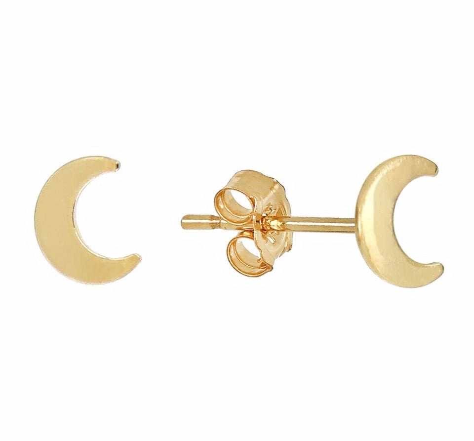Flash Sale Friday // Moon Stud Earrings