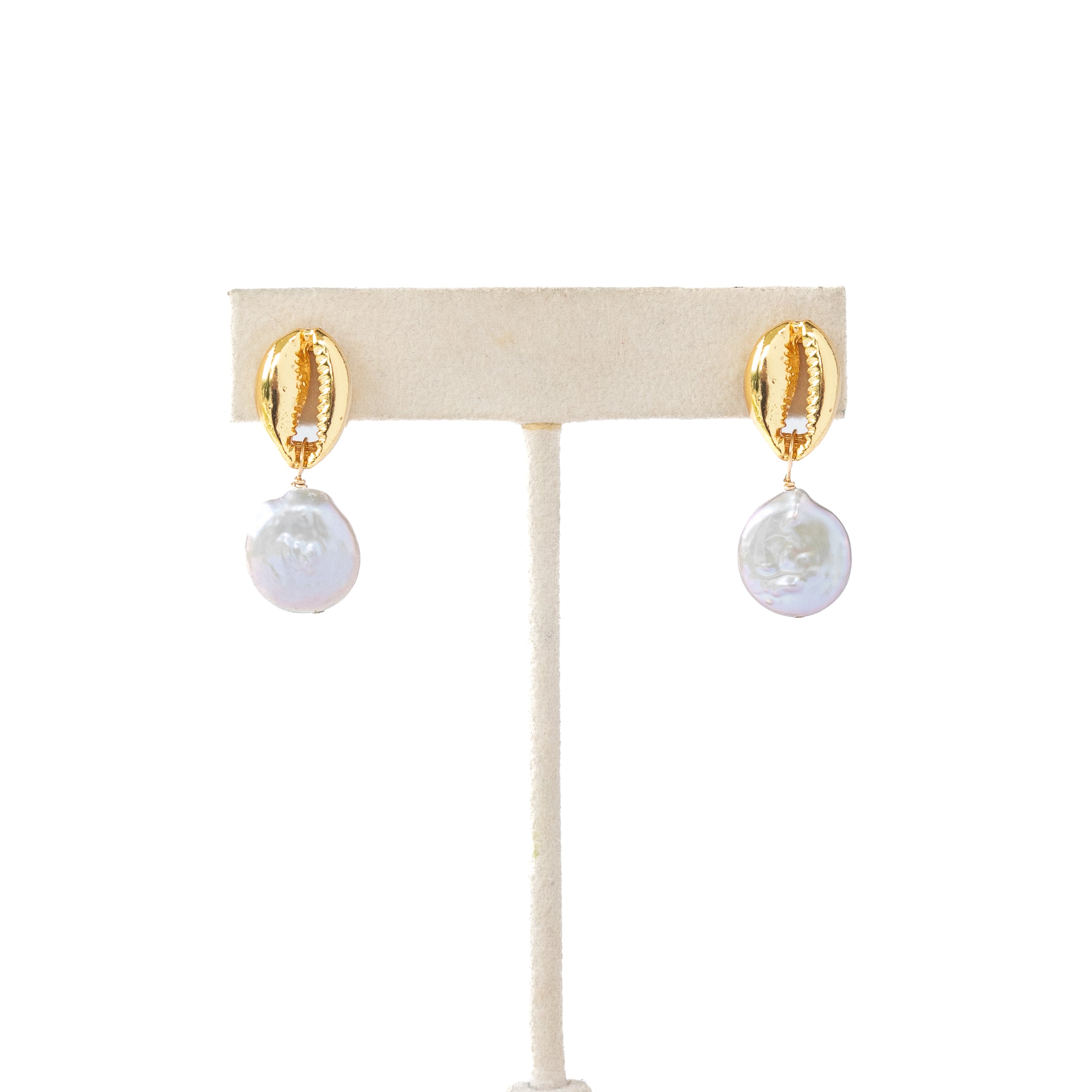 Flash Sale Friday // Cowrie Stud Earrings