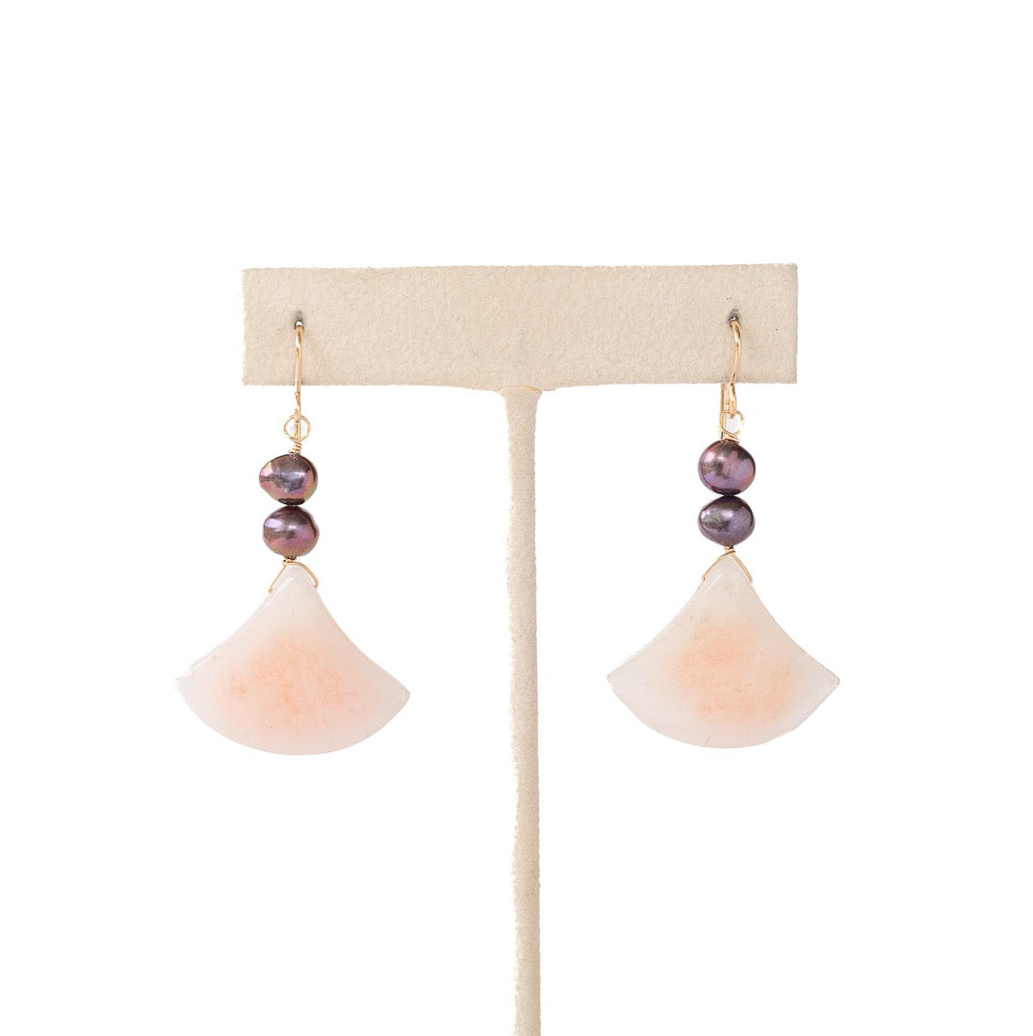 Flash Sale Friday // Pink Opal + Pearl Earrings