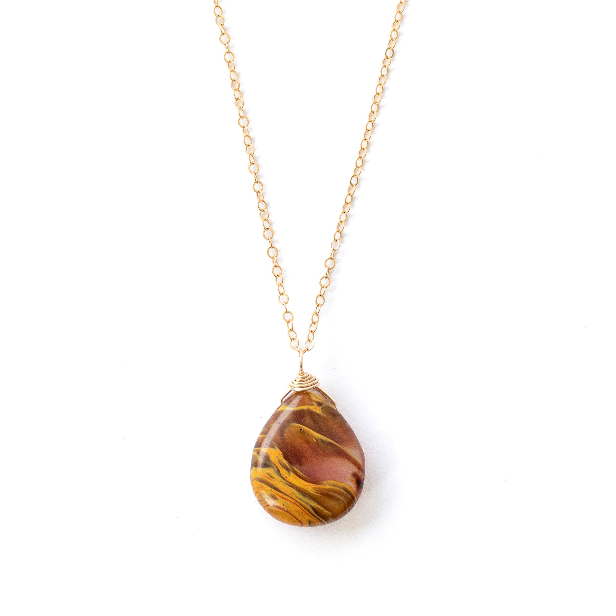 Flash Sale Friday // Mookite and Crystal Pendant Necklace