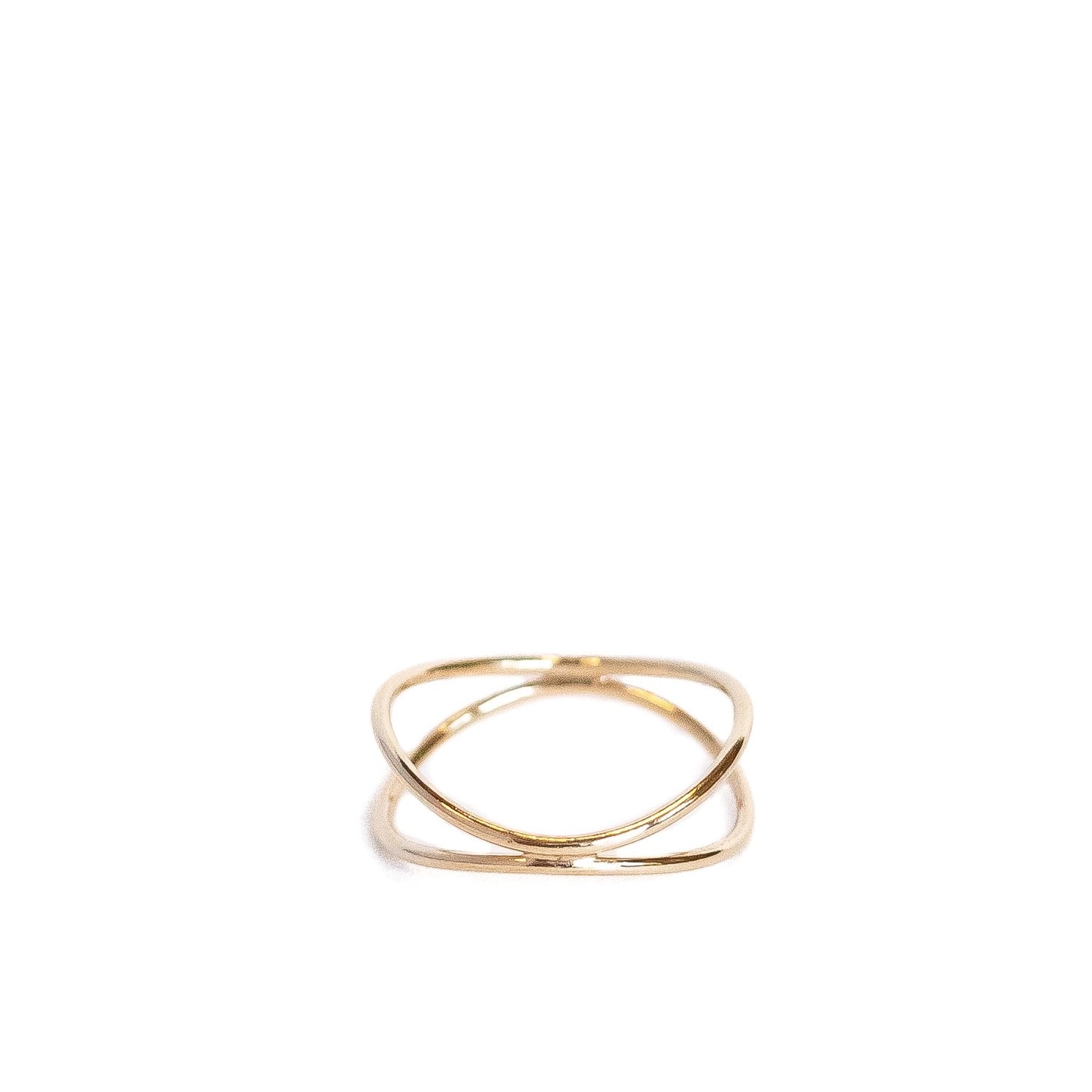 Gold-filled 1millimeter Ribbon Finger Ring. 