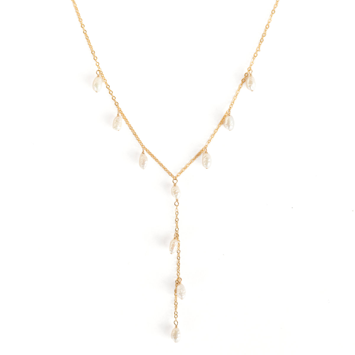 Pearl Lariat Necklace