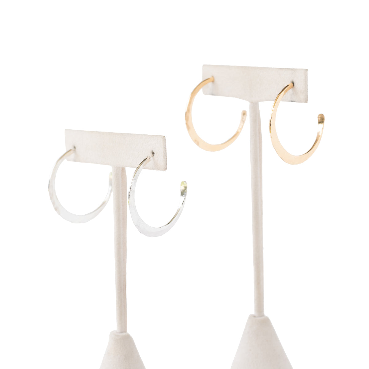 Crescent Moon Hoops