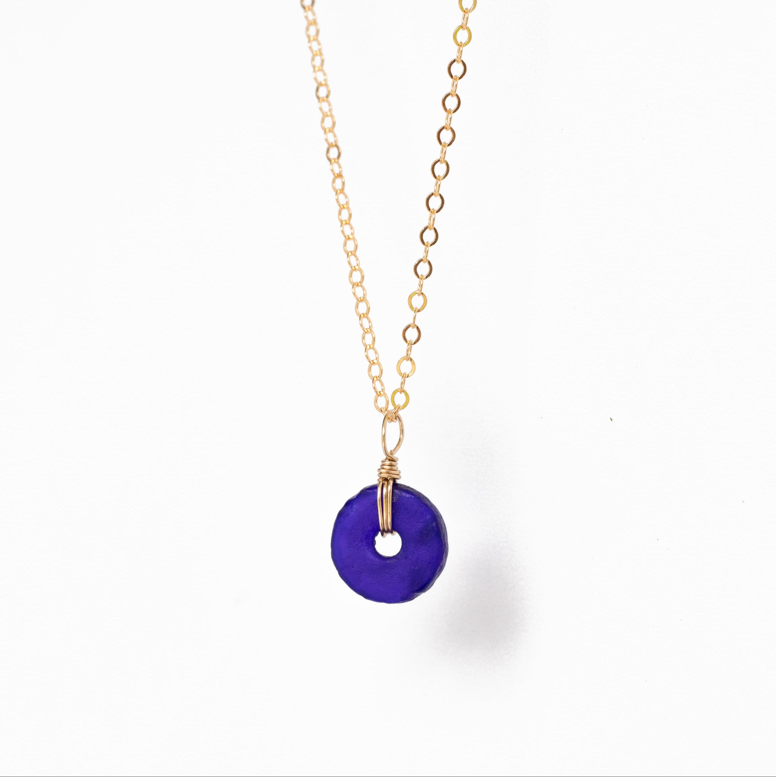 Flash Sale Friday // End of Summer Cobalt Blue Dogon Bead Necklace