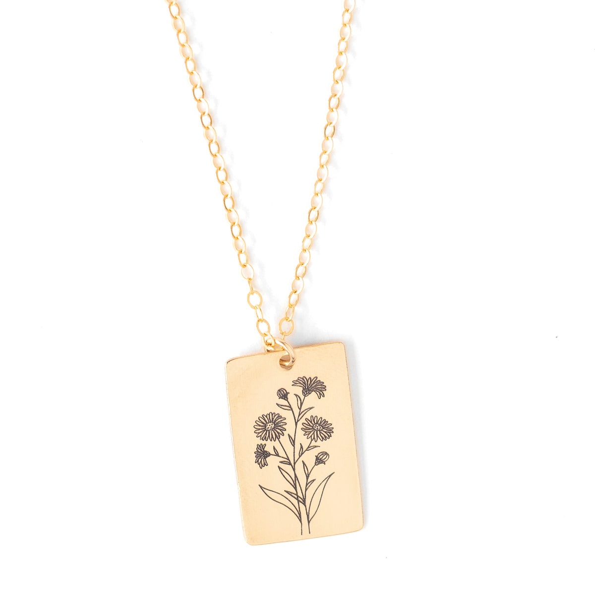 Birth Month Flower Necklace
