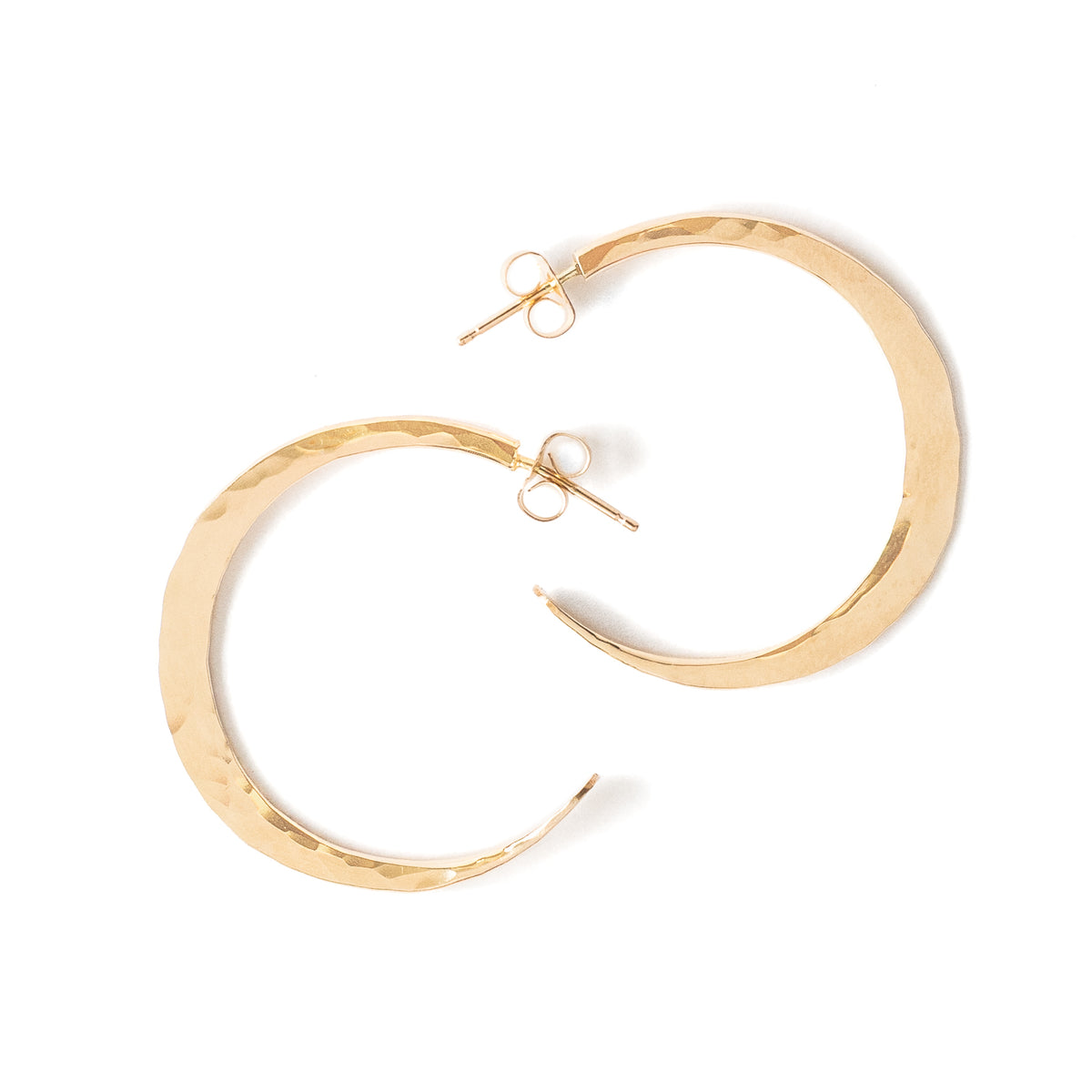 Crescent Moon Hoops