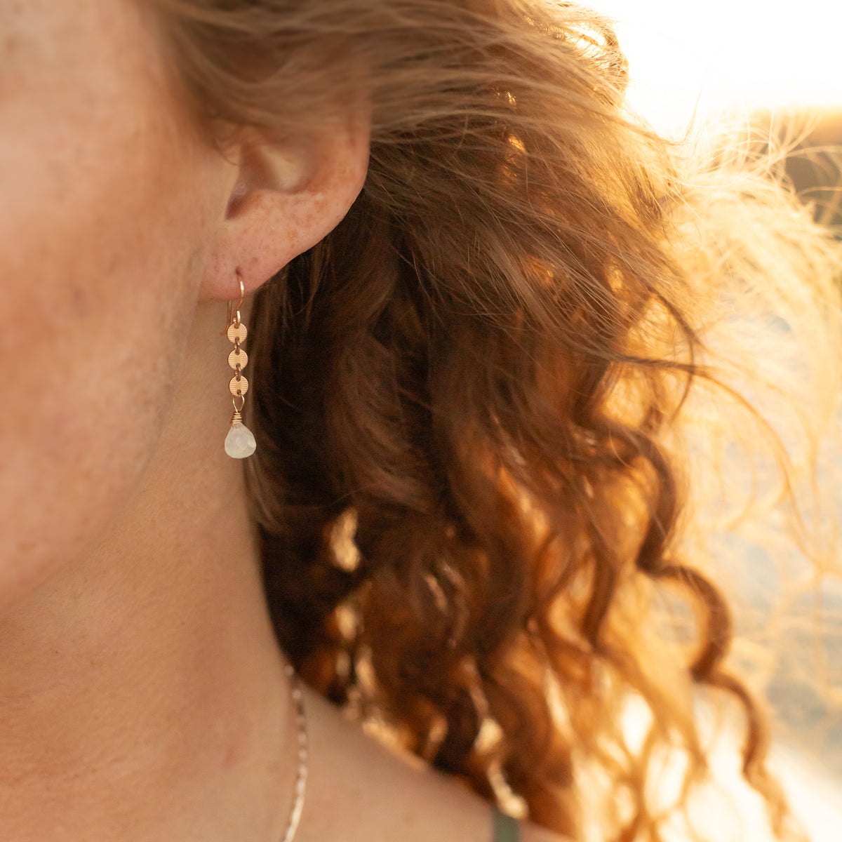 Flash Sale Friday // Rose + Moonstone Earrings
