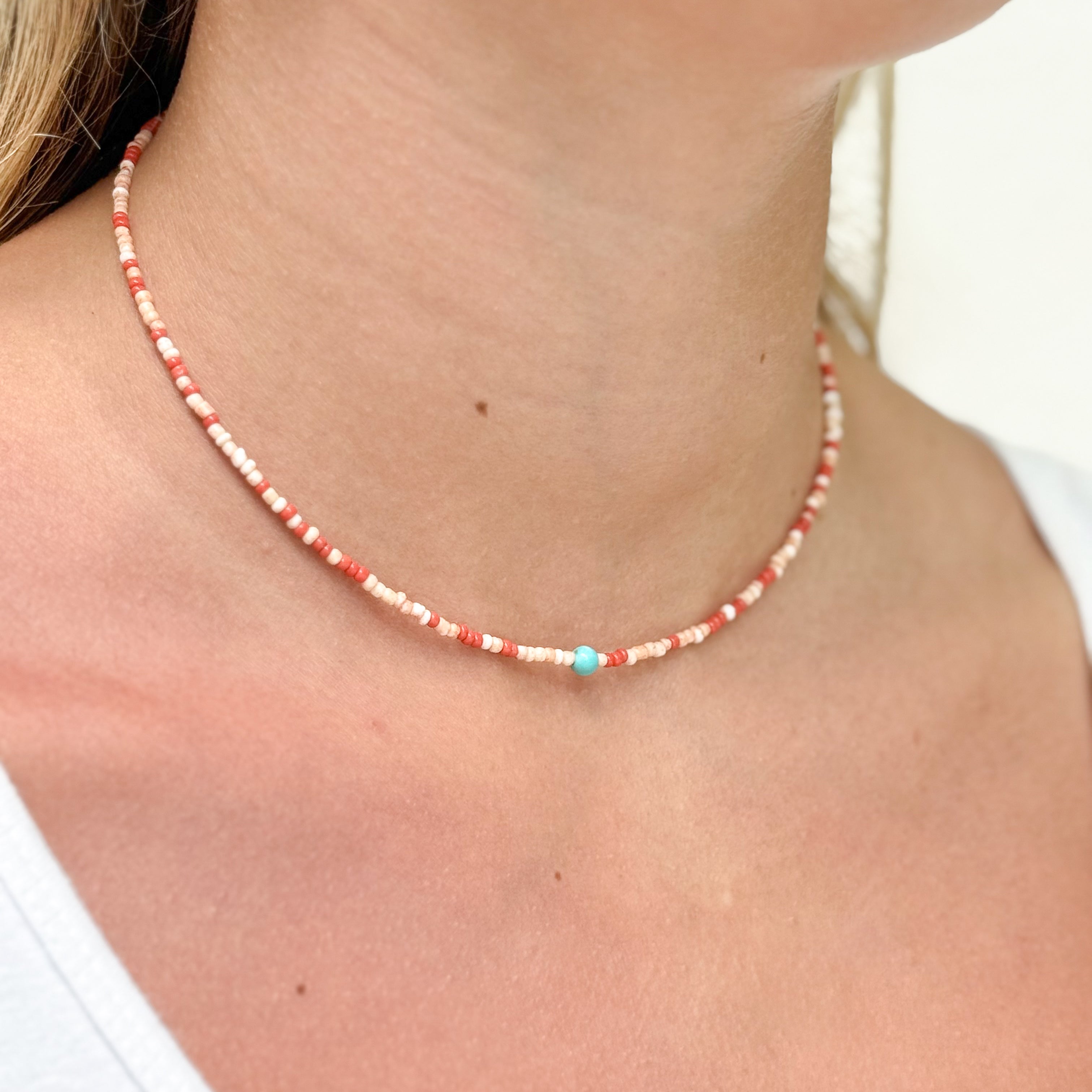 Flash Sale Friday //  Beachy Seed Bead Necklace