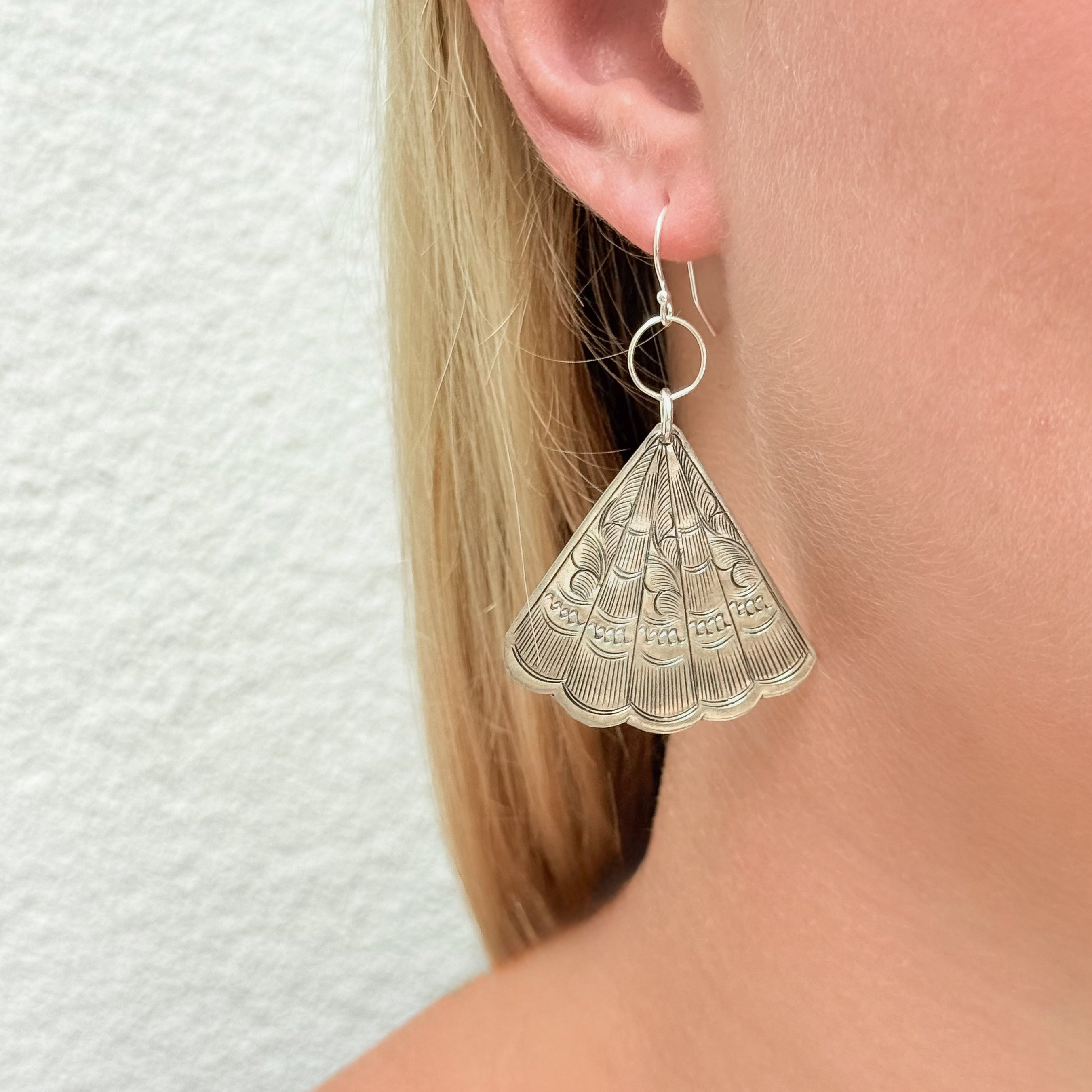 Flash Sale Friday // Tin Fan Drop Earrings