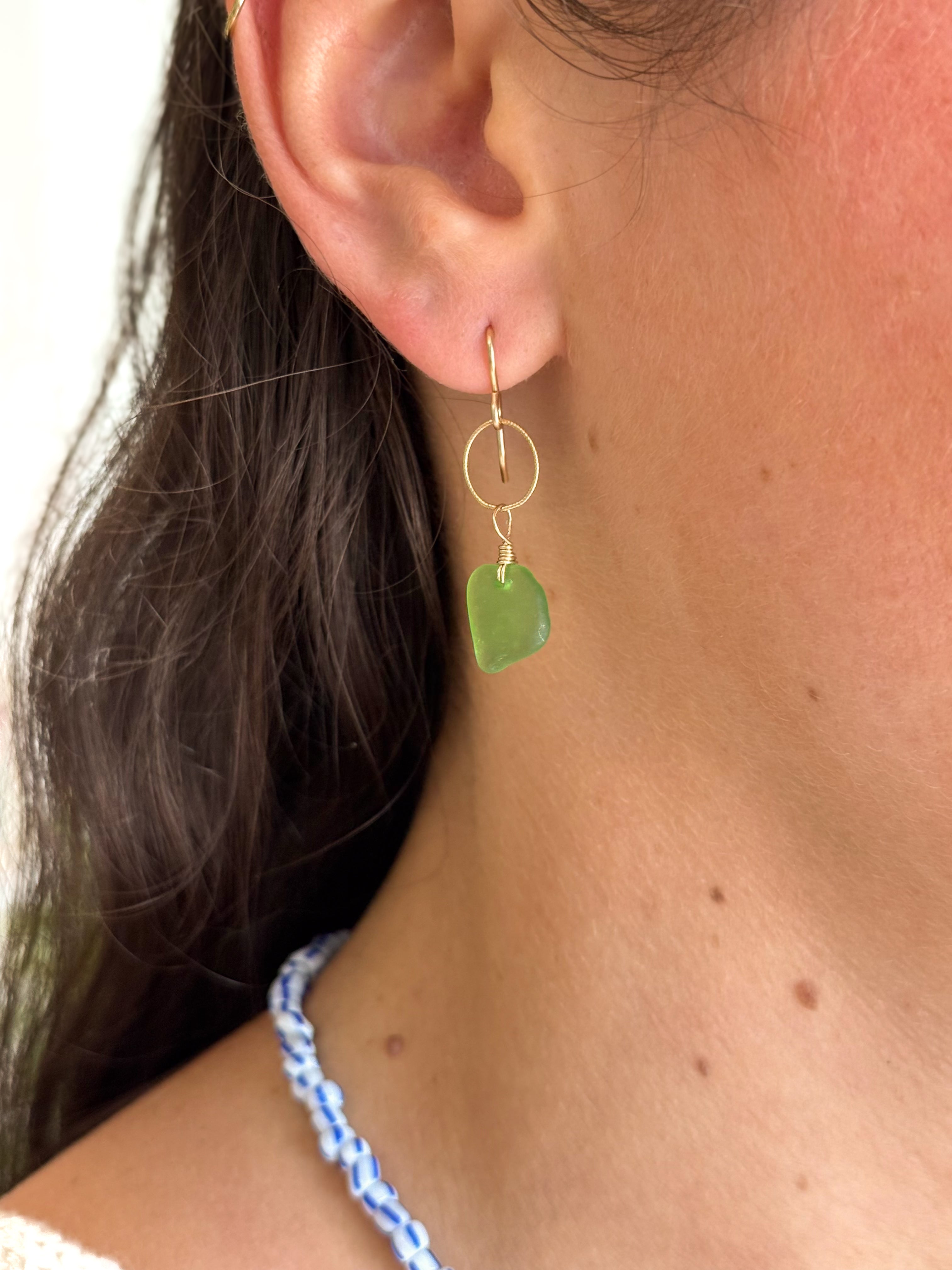 Flash Sale Friday // End of Summer Sea Glass Earrings