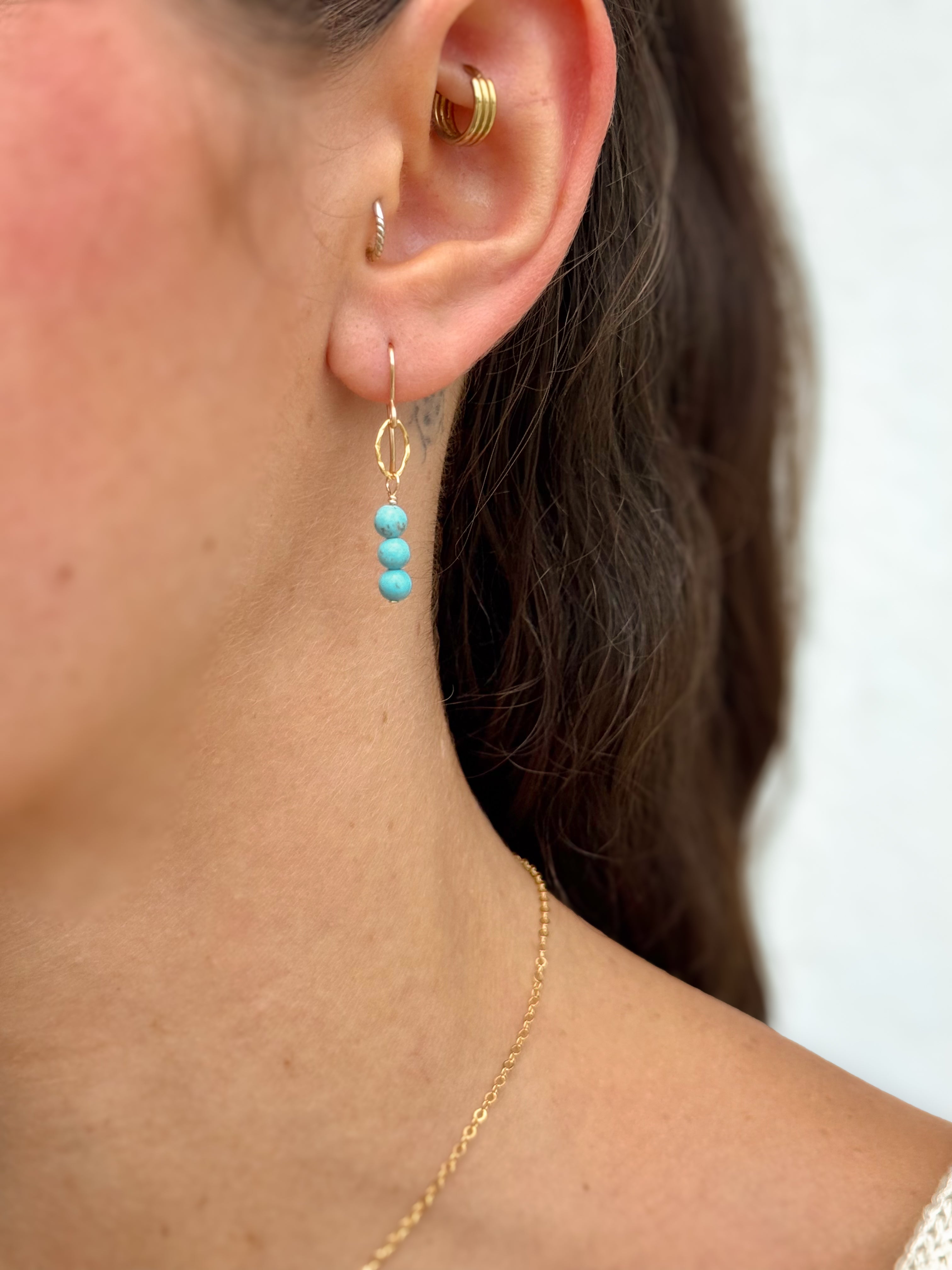 Flash Sale Friday // End of Summer Turquoise Drop Earrings