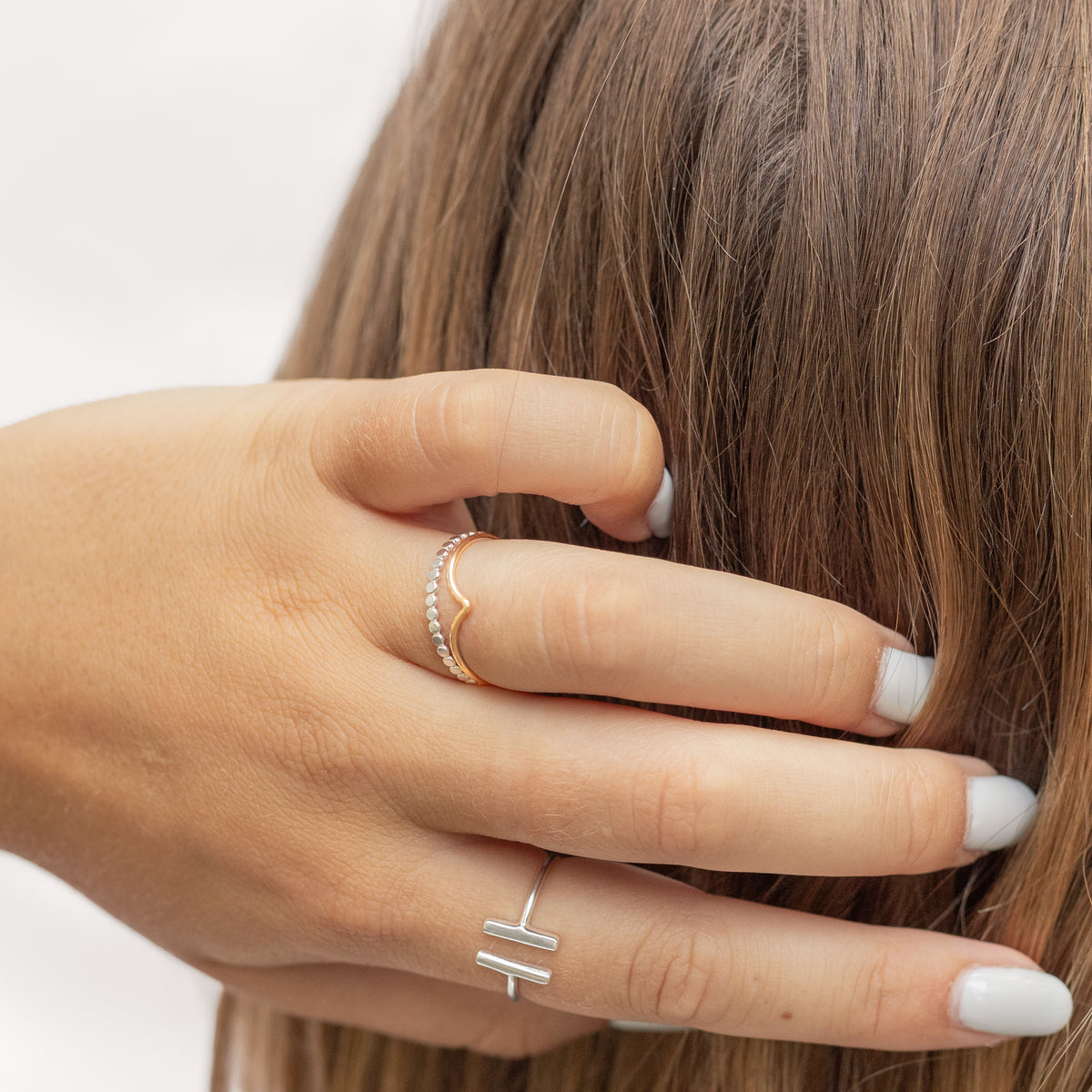 Gold-Filled Chevron Ring