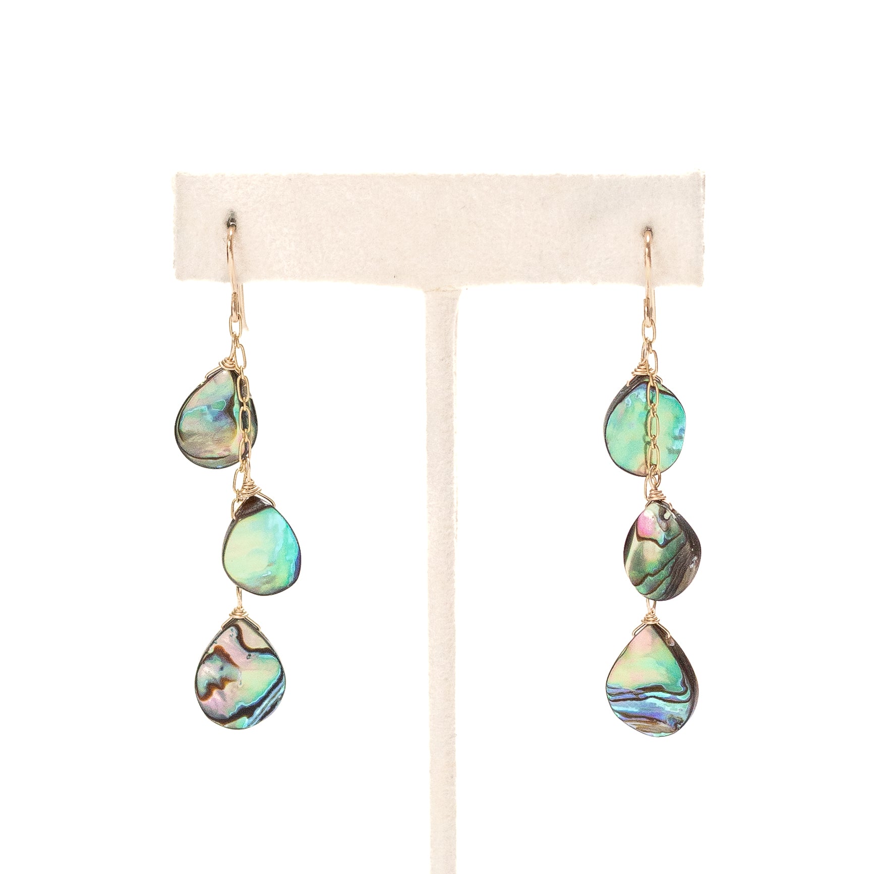 Abalone Shell Waterfall Earrings