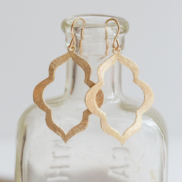 Gold vermeil Marrakech earrings.  