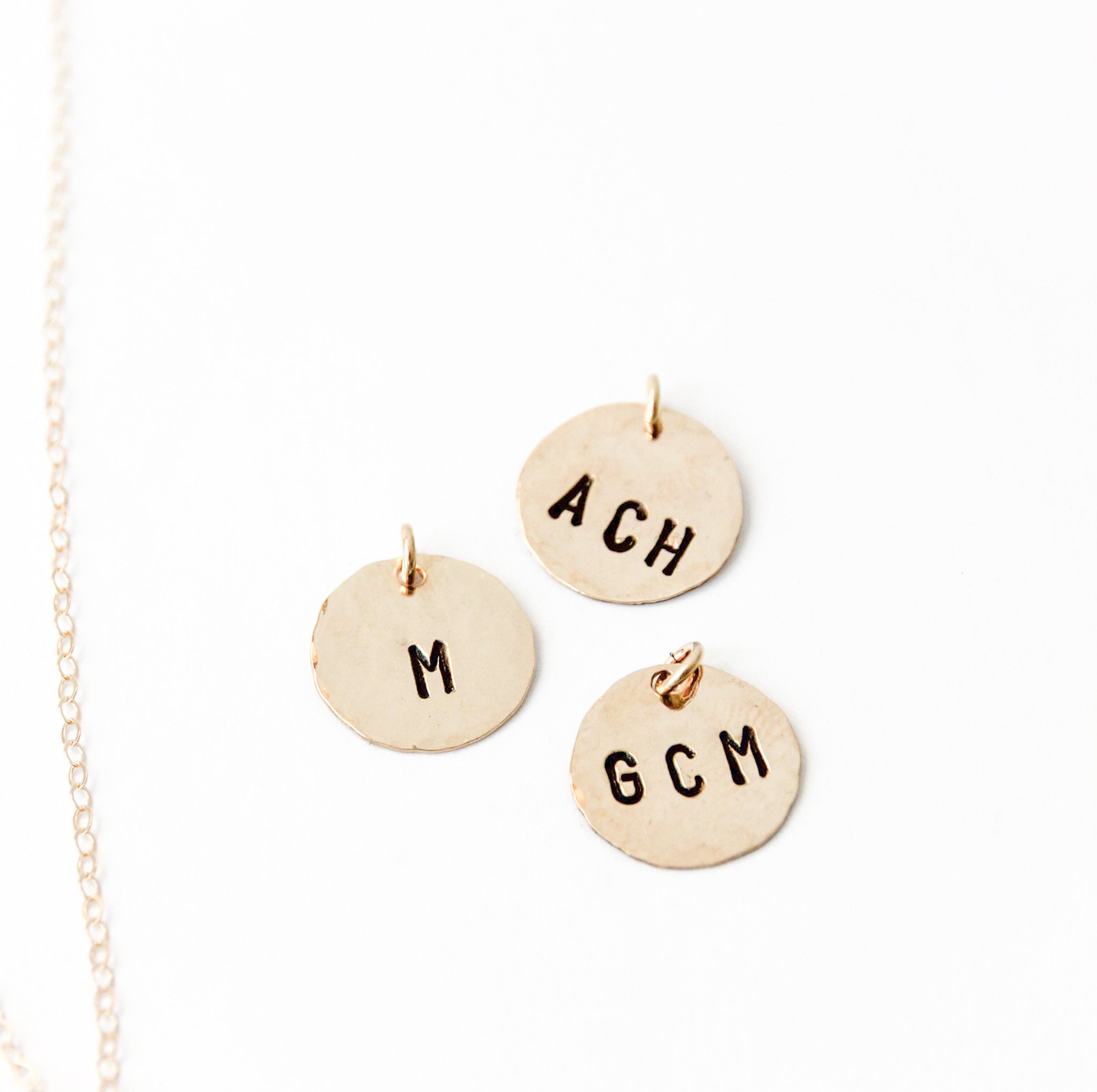 Additional Hand-Stamped Initial Charm
