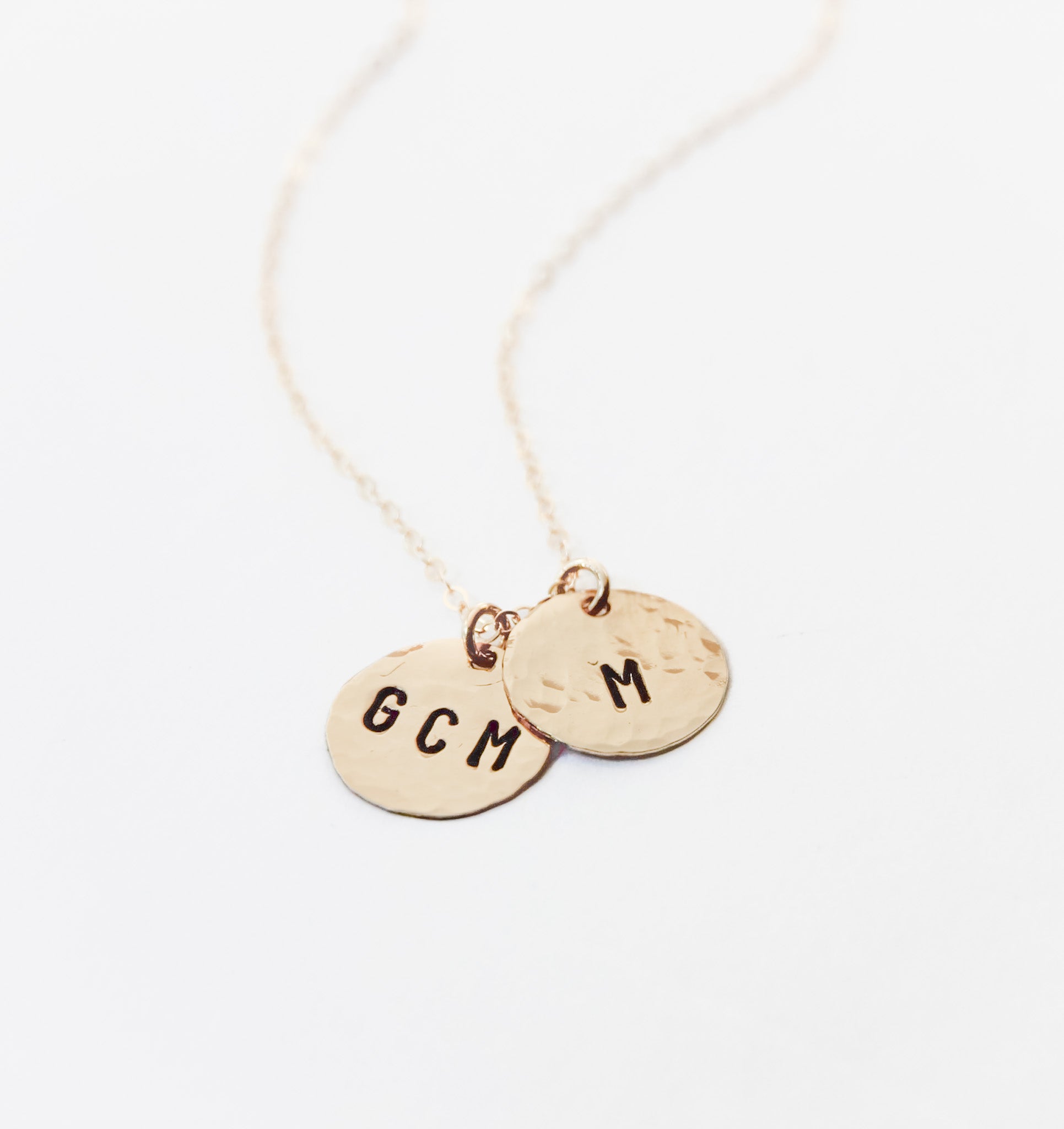Additional Medium Hand-Stamped Initial Charm